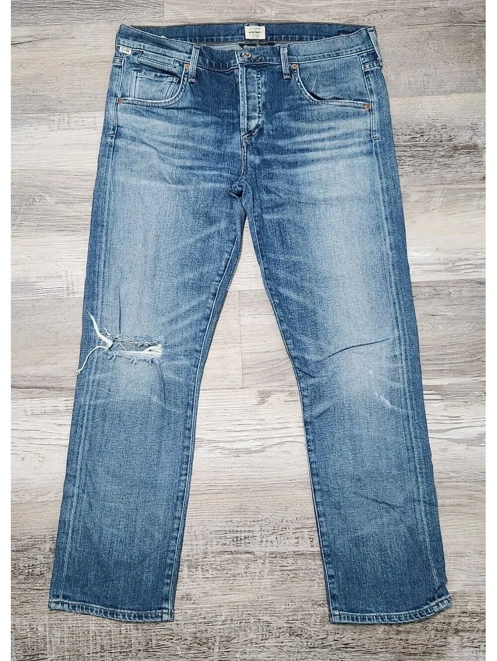 Citizens Of Humanity Jeans Emerson Slim Leg Sz 29 Premium Vintage Button Crop